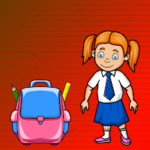 G2J Find The Little Girl School Bag