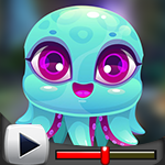 G4K Cute Blue Octopus Esc…
