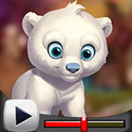 G4K Cute White Bear Escap…
