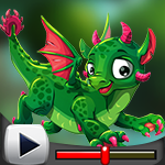 G4K Funny Green Dragon Escape Game Walkthrough