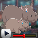 G4K Rescue The Vigorous Hippo Family Game Walkthrough