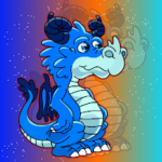 FG Cute Blue Dragon Escap…